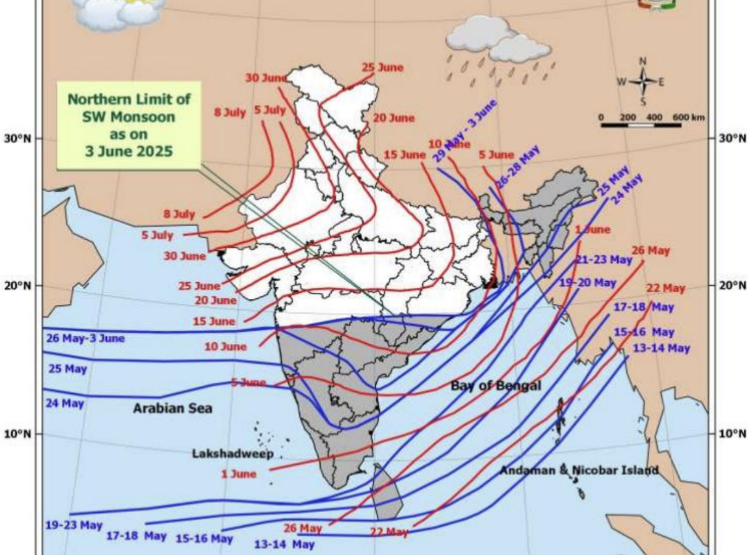 South-West Monsoon – 3rd June 2025